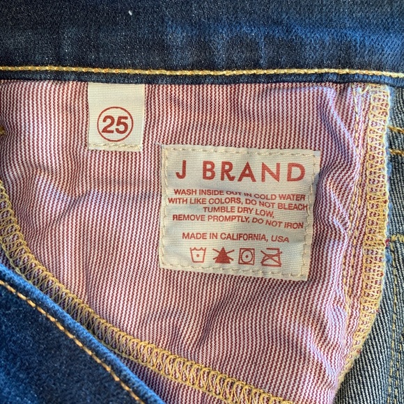 J Brand Dark Wash Straight Leg Denim Jeans Size 25 - Picture 4 of 7